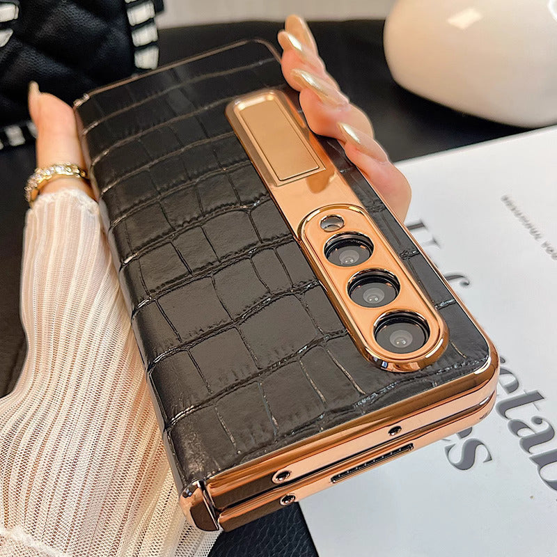 Samsung Galaxy Z Fold 4 Croco Leather Cover - colour options