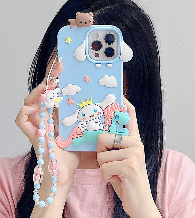 Cute 3D Unicorn Lanyard Cover for iPhone 13/14 Pro series in India ...