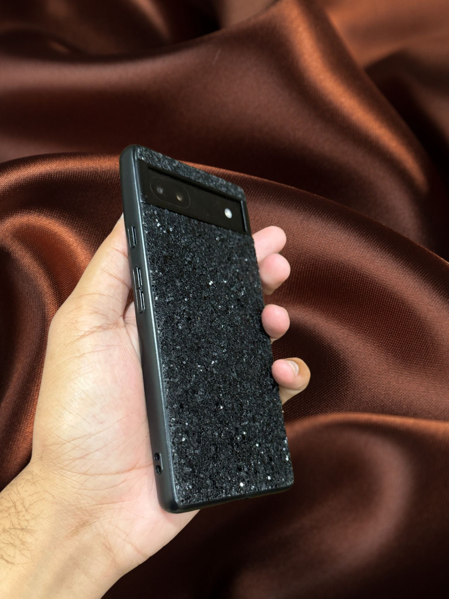 Google Pixel 6A Bling Glitter Sequin Cover - case features