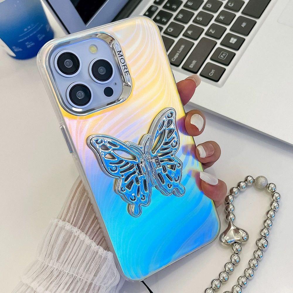 iPhone 15 3D Butterfly Holder Cover - lifestyle
