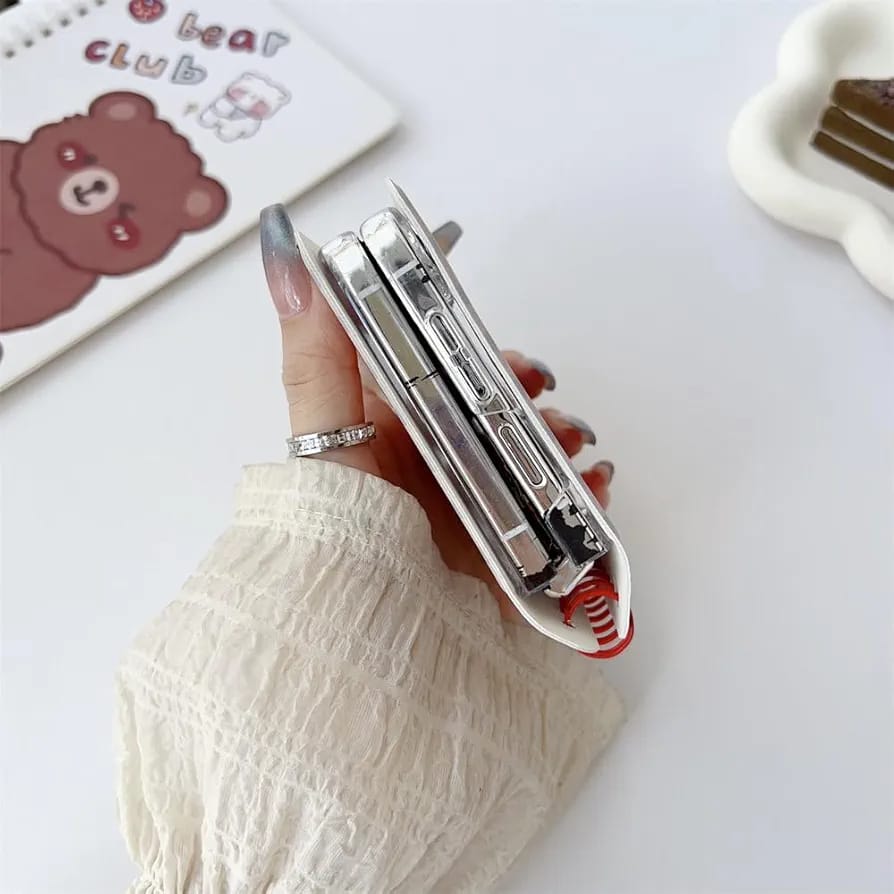 Samsung Galaxy Z Flip 5 Teddy Bears Notebook Case - slim profile