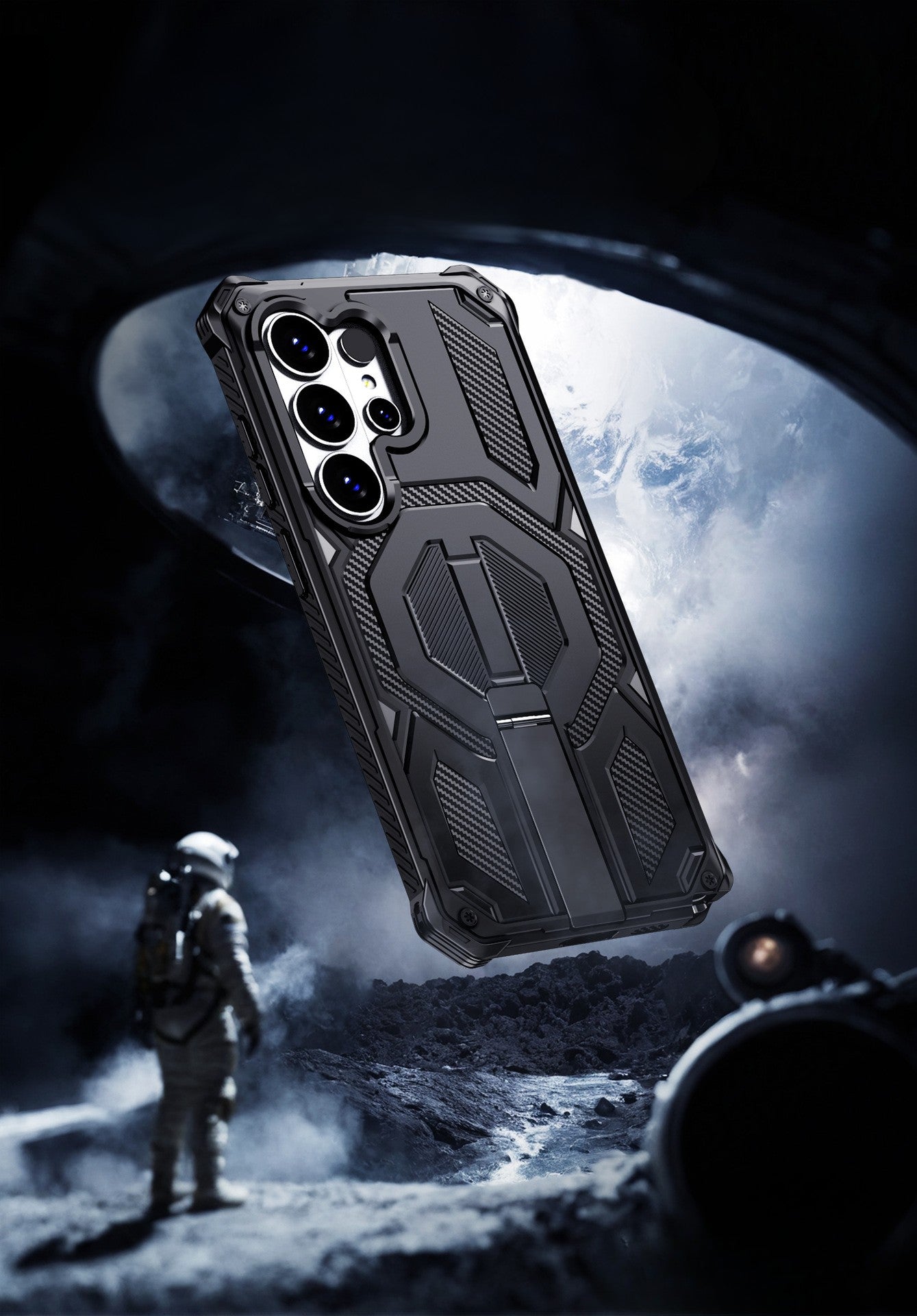 Samsung Galaxy S26 Titan Armour Metal Stand Cover - phone case