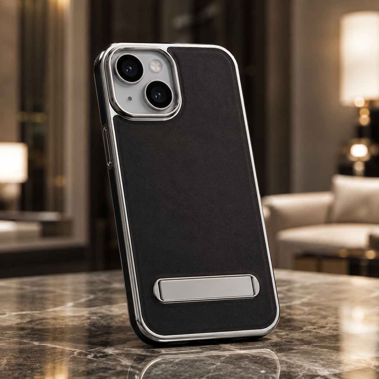 iPhone 15 Series Alcantara Leather Cover - slim profile