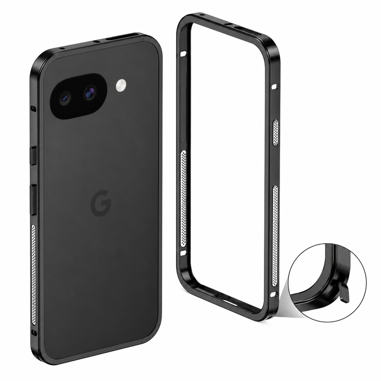 Metallic Luxury Bumper Cover for Google Pixel 10a - slim profile