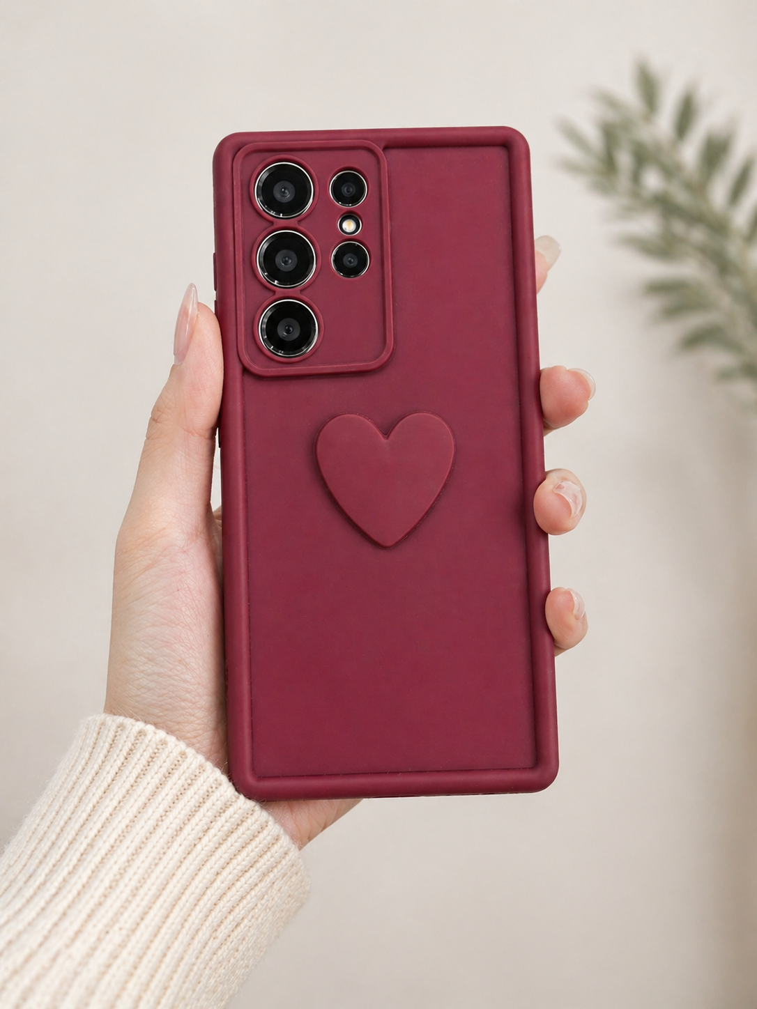 Samsung Galaxy S26 Series 3D Heart Matte Cover - case features