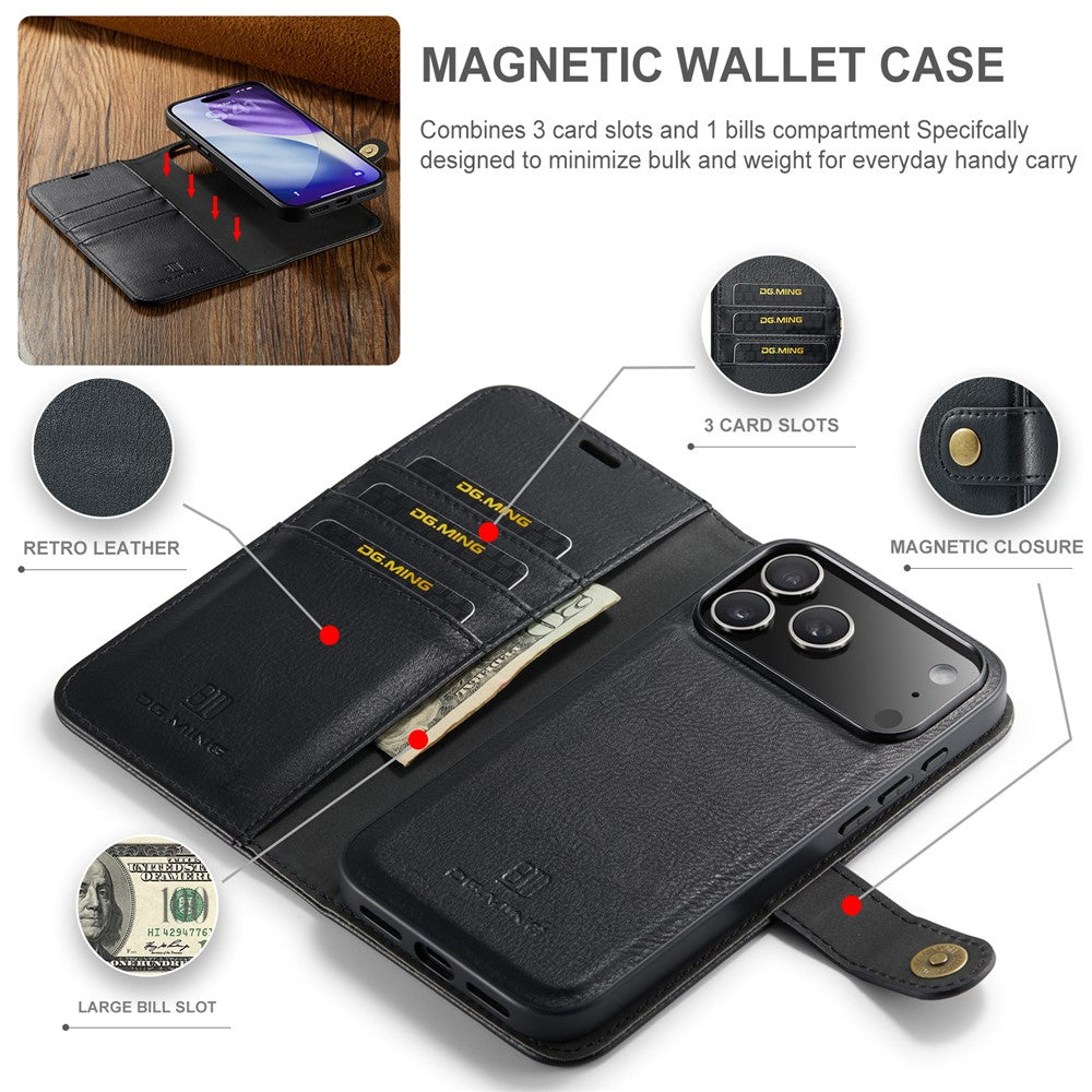 iPhone 17 Series Two-In-One Wallet Style Leather Flip Cover - protective case detail
