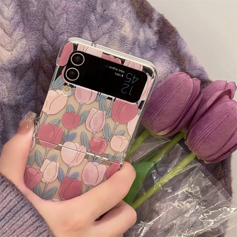 Samsung Galaxy Z Flip 5 Tulips Cover (with ) - colour options