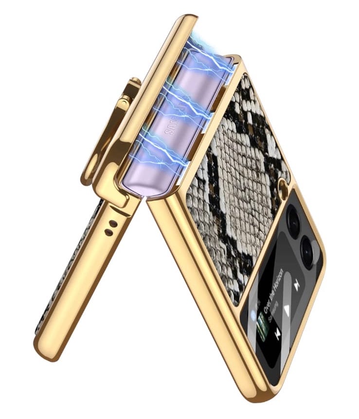 Gold Electroplated Python Leather Luxury Case iPhone cover – JustAndBest India