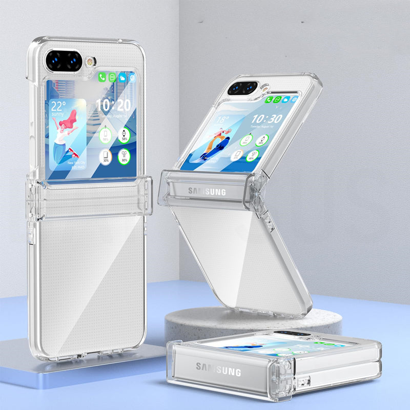 Samsung Galaxy Z Flip 5 Shockproof Transparent Cover (with Hinge prote