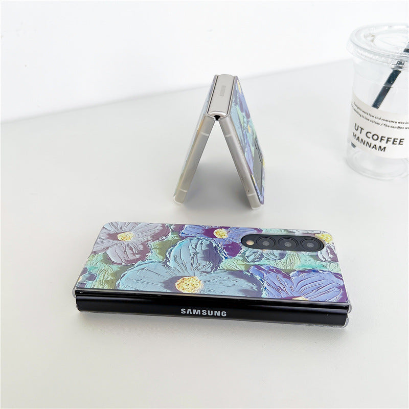 Samsung Galaxy Z Fold 3 Floral Glossy Cover - case features
