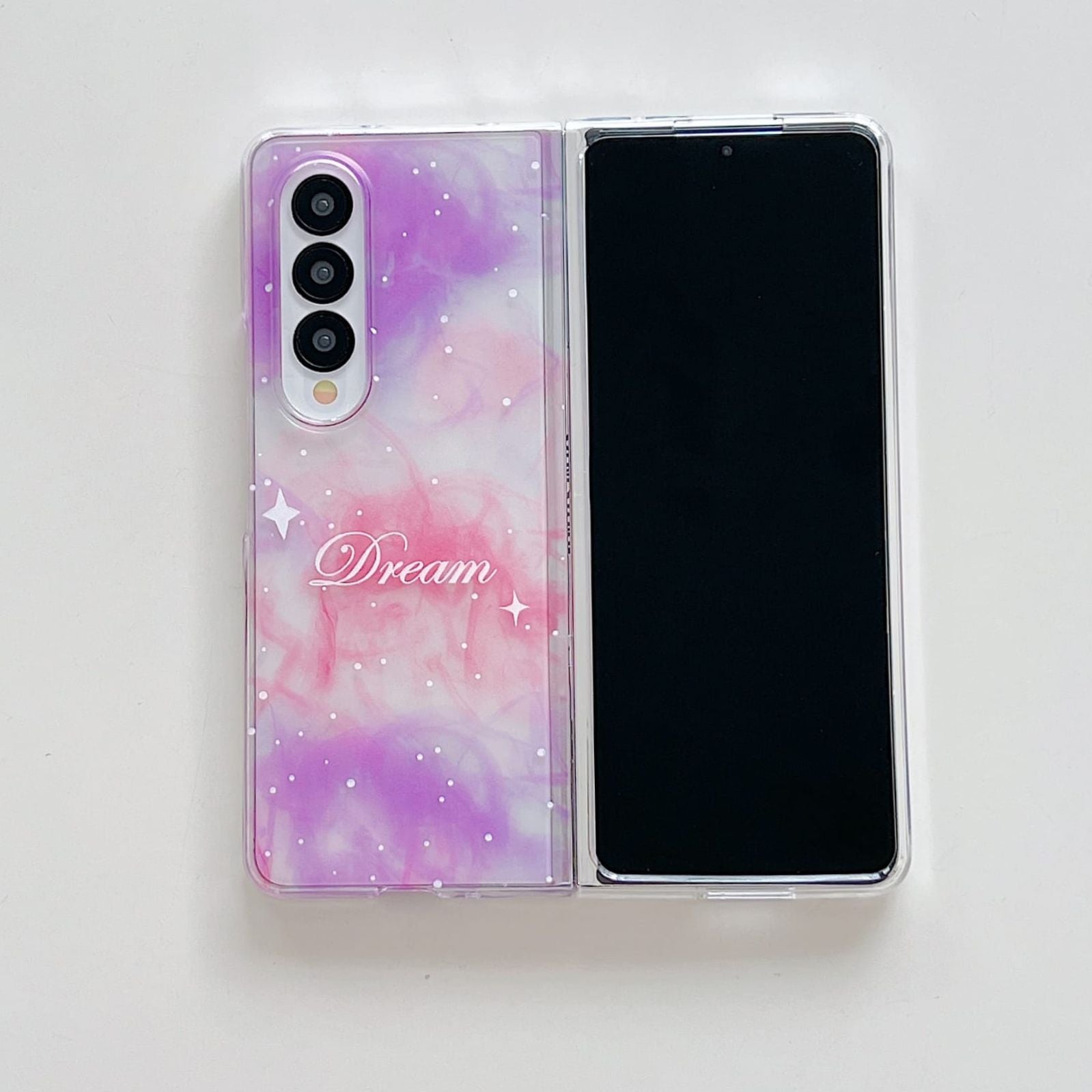 Samsung Galaxy Z Fold 3 Dreamy Transparent Matte Cover - phone case