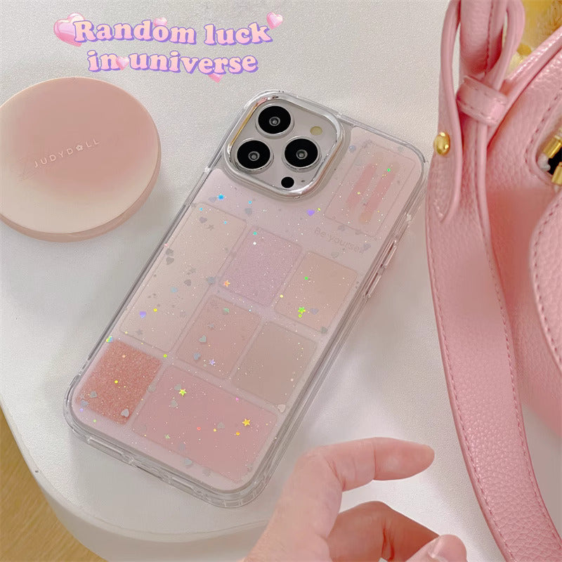 Elegant Makeup Blocks Glitter Lanyard Cover – phone accessory by JustAndBest India