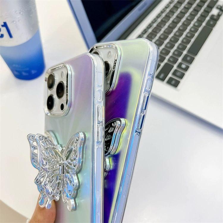 iPhone 15 3D Butterfly Holder Cover - colour options