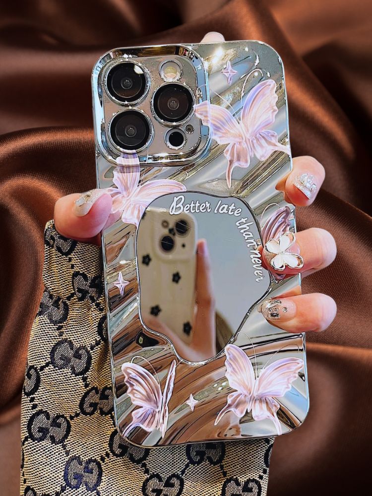 iPhone 15 Pro Shining Butterflies Mirror Case | Mirror Edition