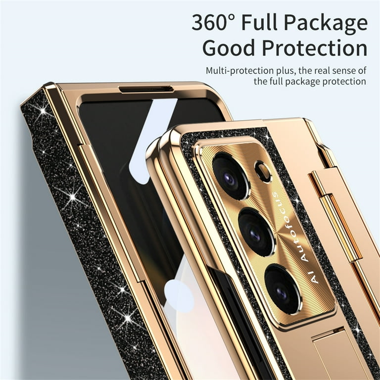 Samsung Galaxy Z Fold 6 Bling Glitter Electroplated Cover() - slim profile