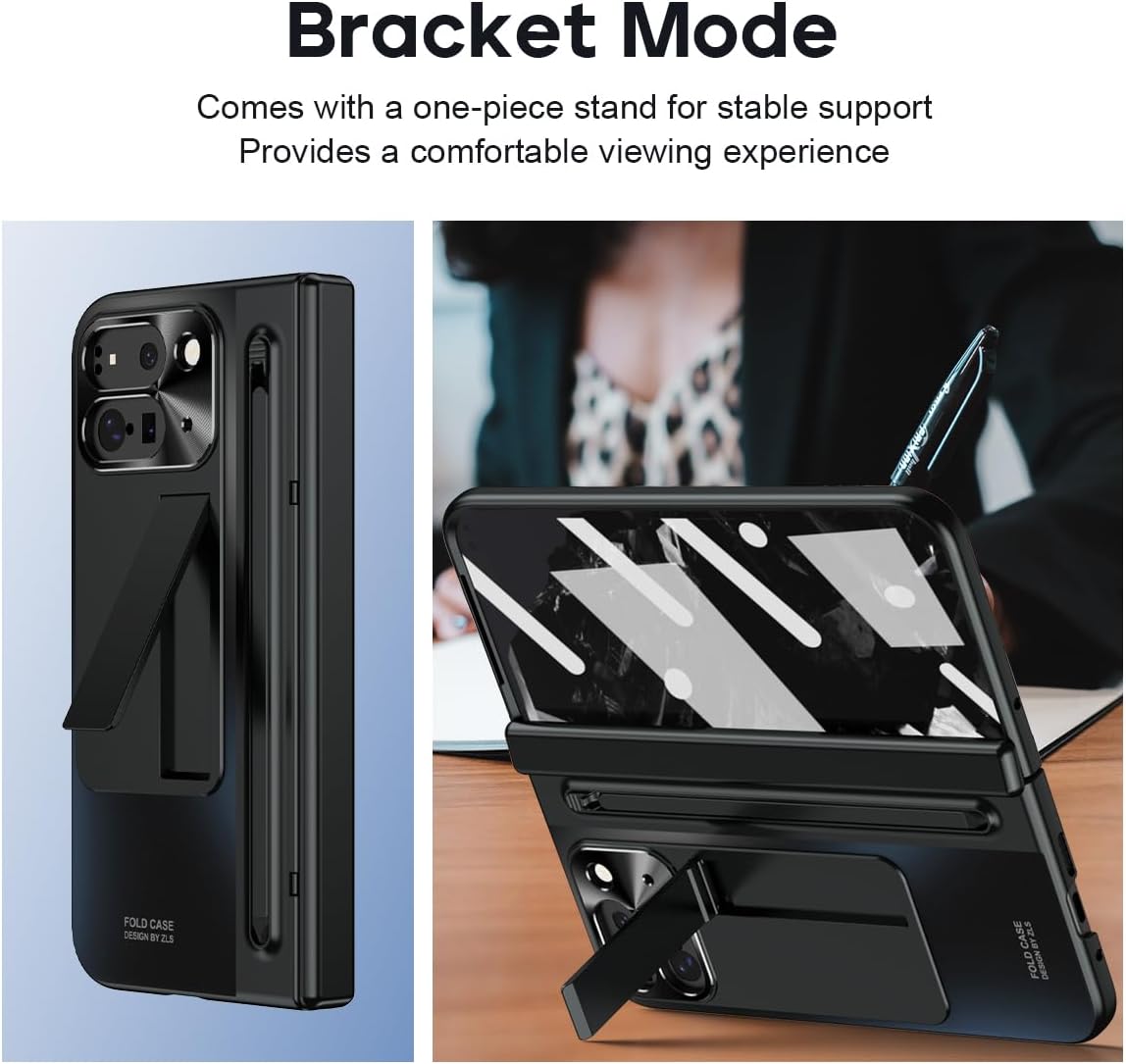 Google Pixel 10 Pro Fold Electroplated Cover (with Stylus and Front Gl - slim profile