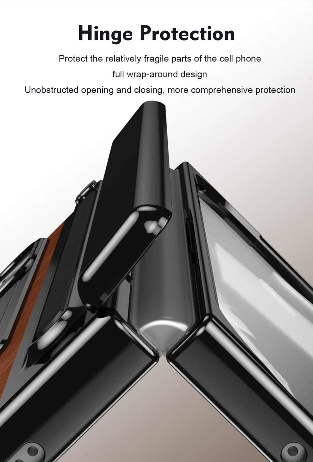 Google Pixel 10 Pro Fold Saddle Brown Leather Cover (with Stylus and F - case features