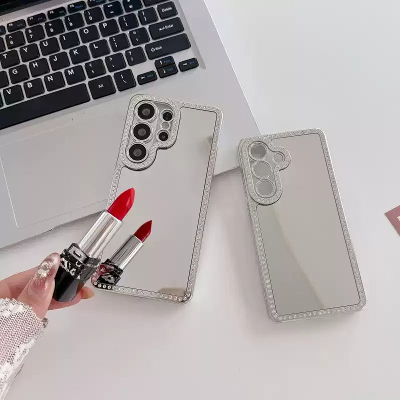 Samsung Galaxy S26 Bling Diamond Rhinestones Mirror Case - colour options