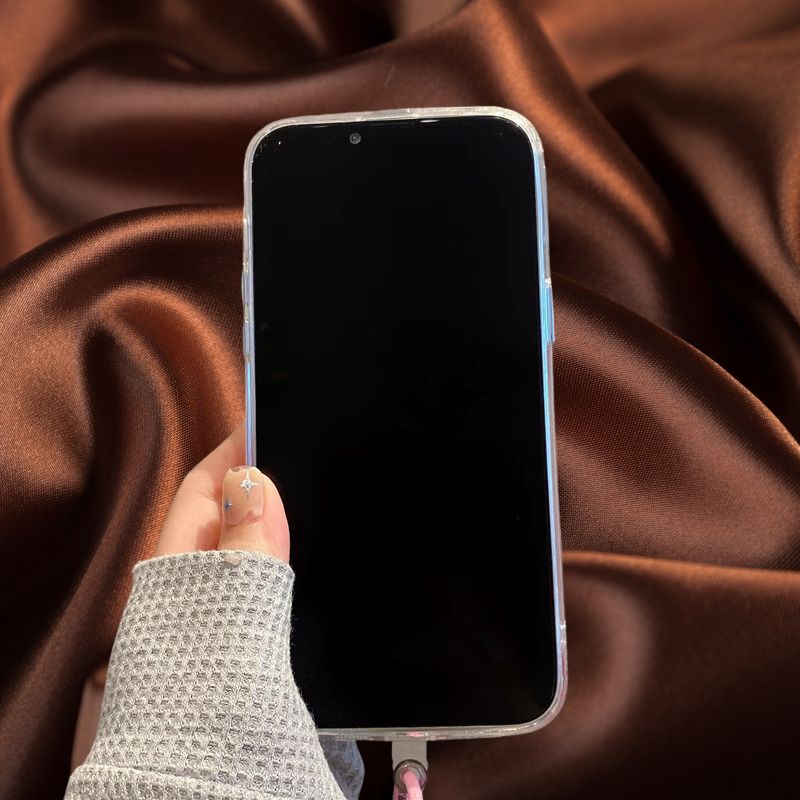 Elegant Makeup Blocks Glitter Lanyard Cover – phone accessory by JustAndBest India