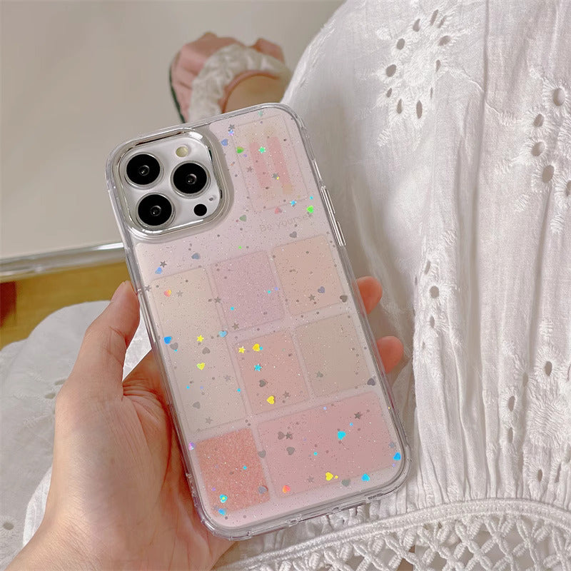 Elegant Makeup Blocks Glitter Lanyard Cover – phone accessory by JustAndBest India