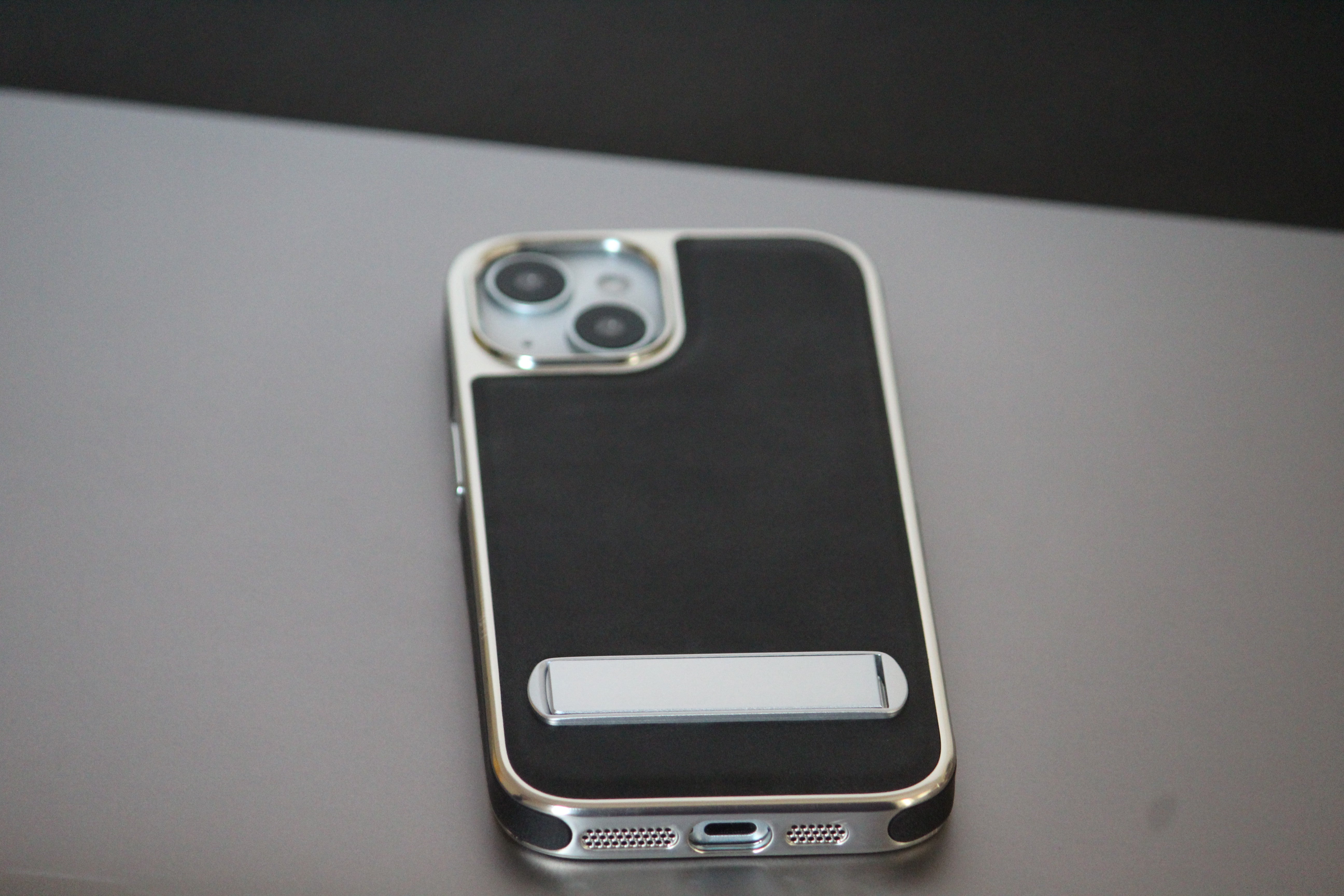 iPhone 15 Series Alcantara Leather Cover - protective case detail