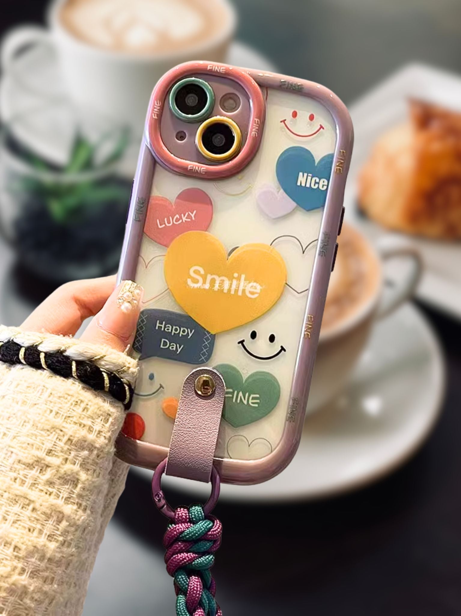 iPhone 16 Colorful Happy Day Case - colour options