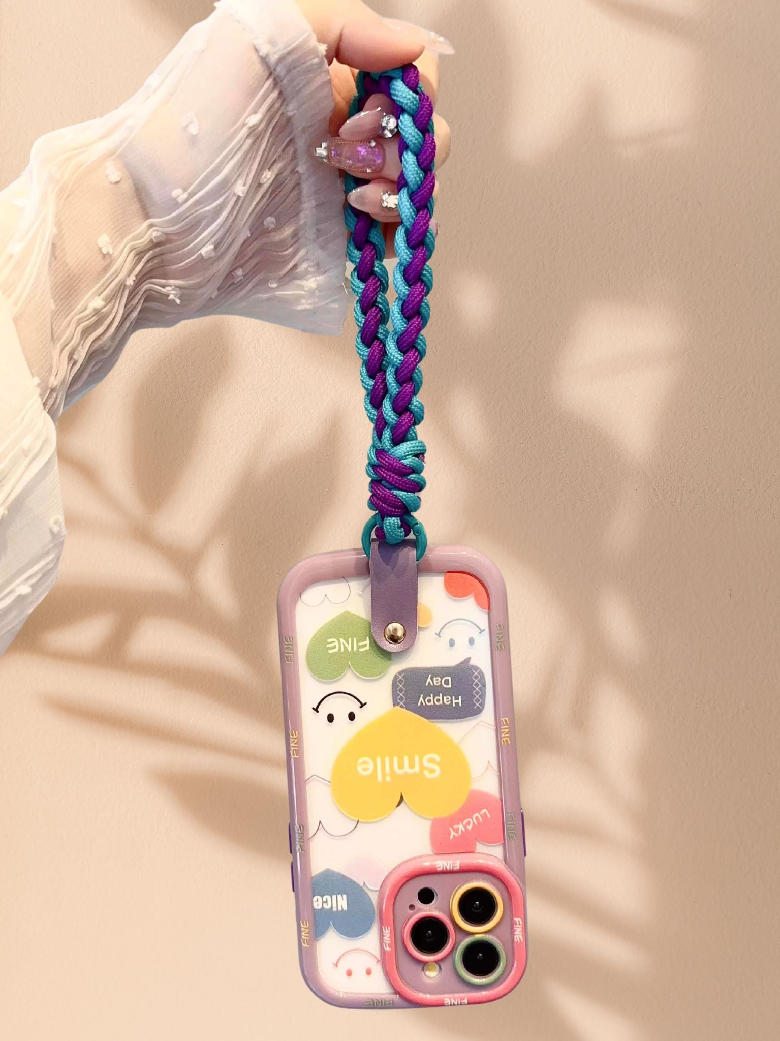 iPhone 16 Colorful Happy Day Case - protective case detail