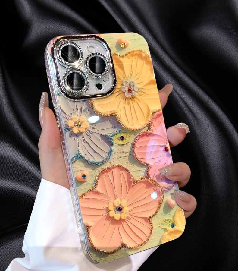 iphone 15 pro max flowers cover