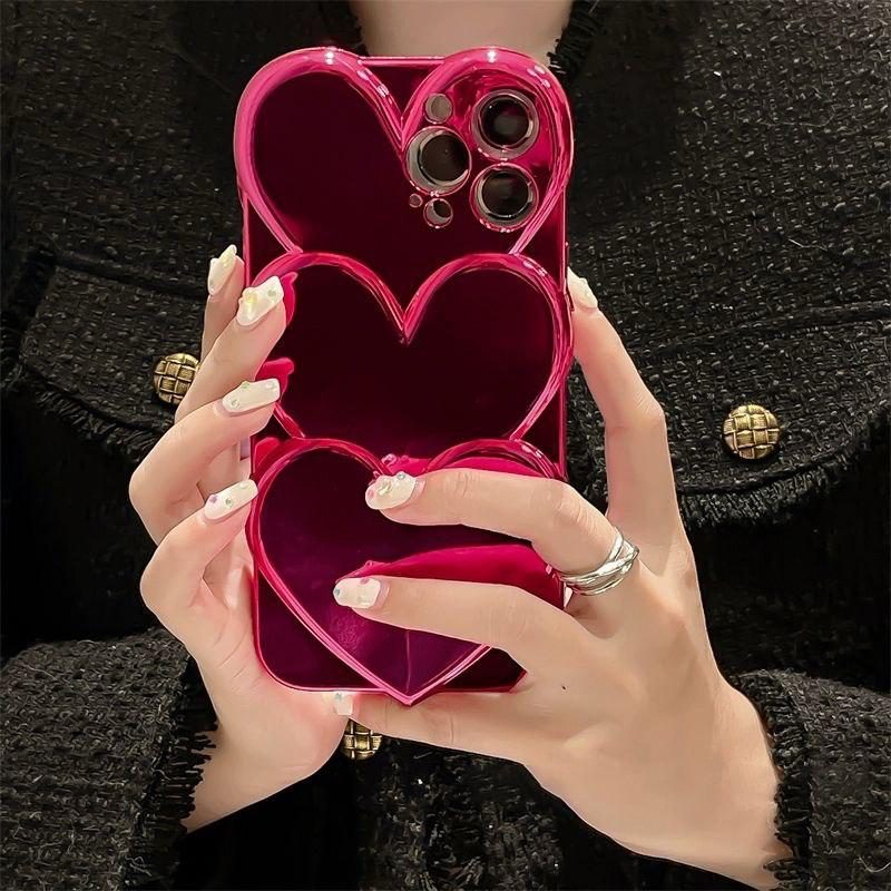 Elegant Hearts Glossy Cover iPhone cover – JustAndBest India