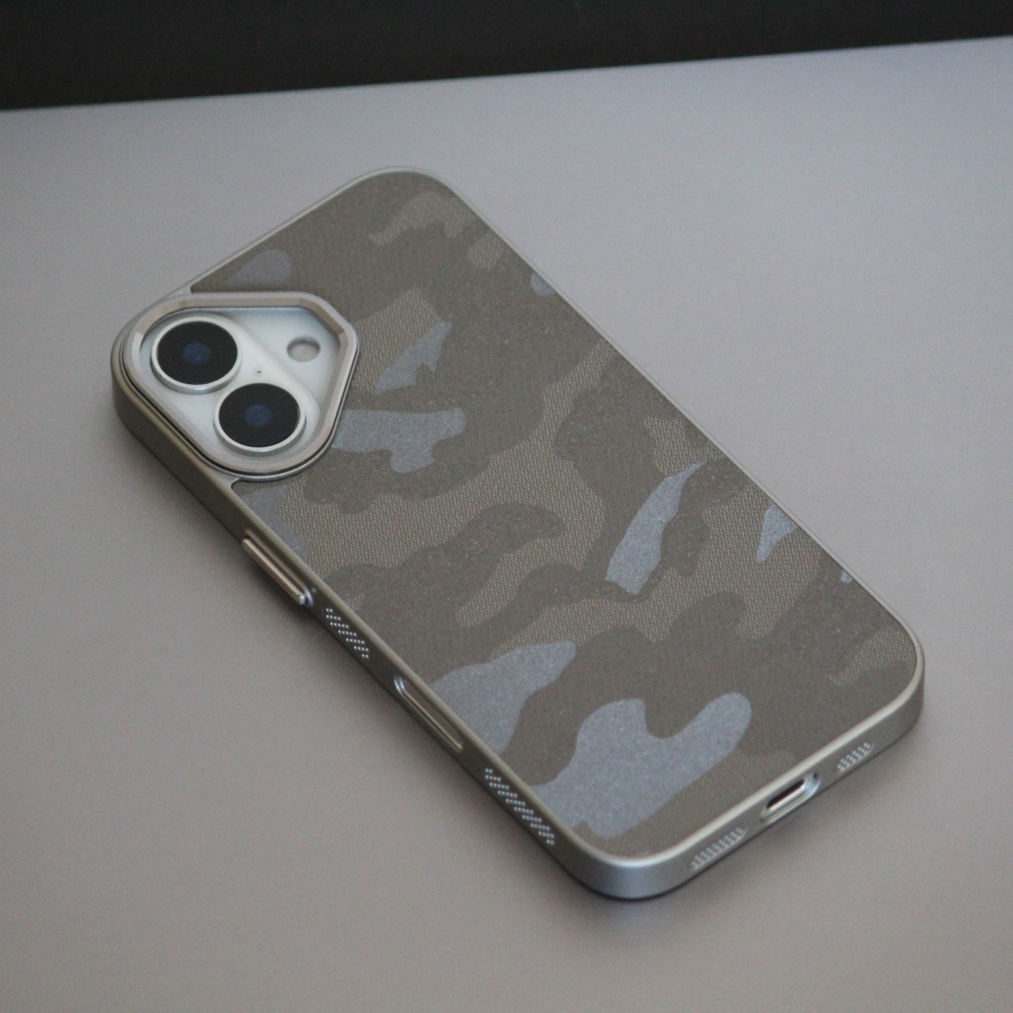 Camo Pattern 3D Effect Slim Cover iPhone cover – JustAndBest India