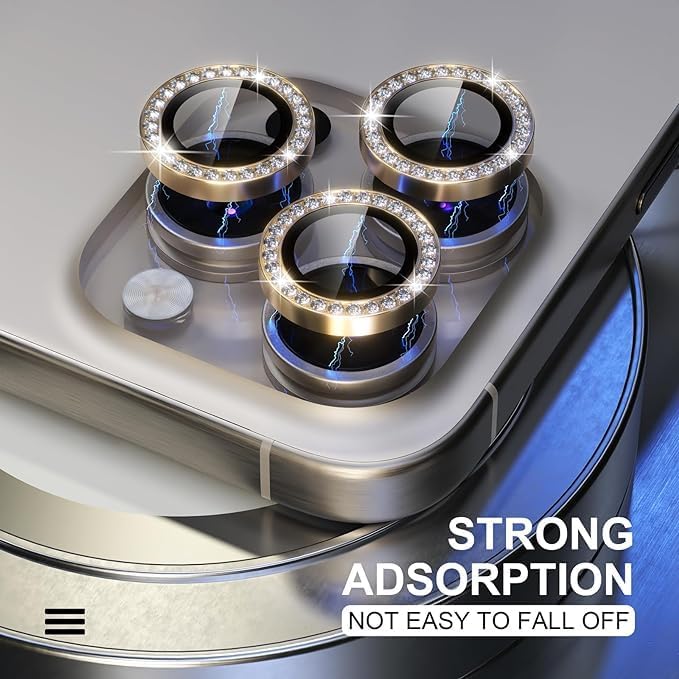 iPhone 17 Diamond Stones Camera Lens Protector - protective case detail