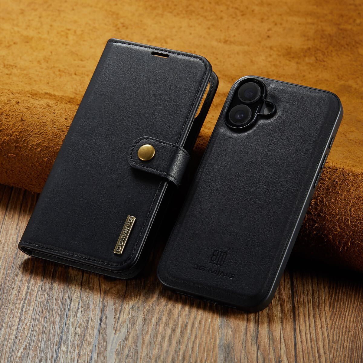 iPhone 17 Two-In-One Wallet Style Leather Flip Cover | Luxury Leather