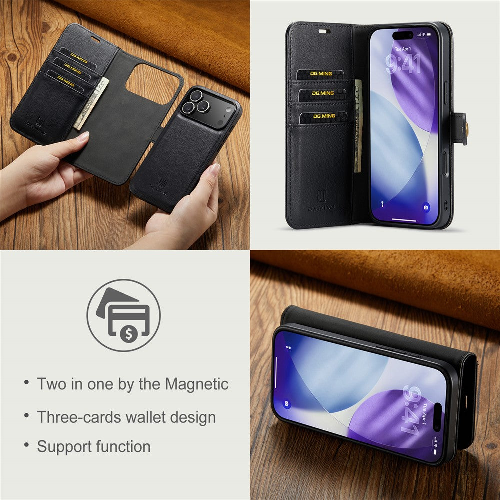iPhone 17 Series Two-In-One Wallet Style Leather Flip Cover - phone case