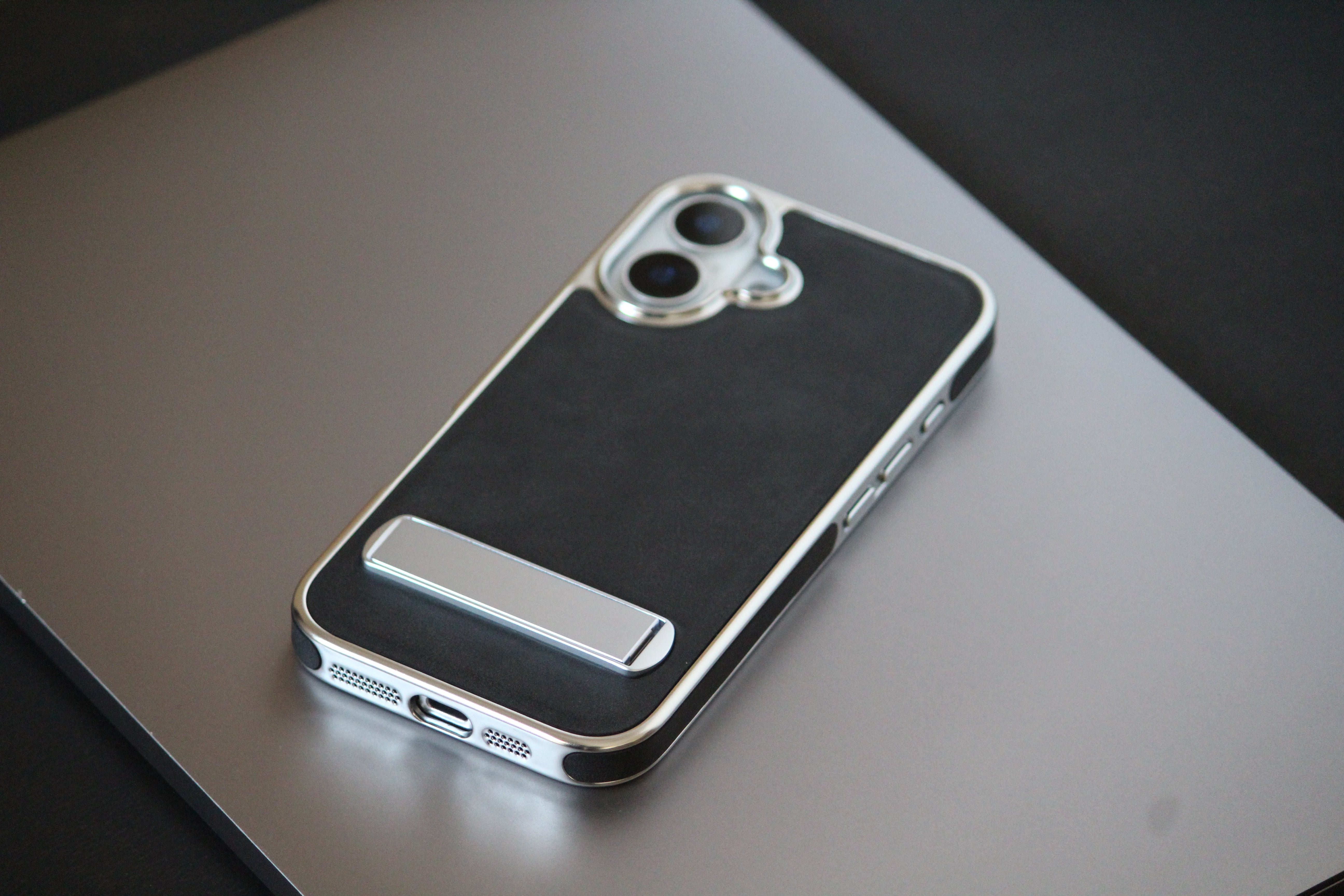 iPhone 17 Alcantara Leather Cover - protective case detail