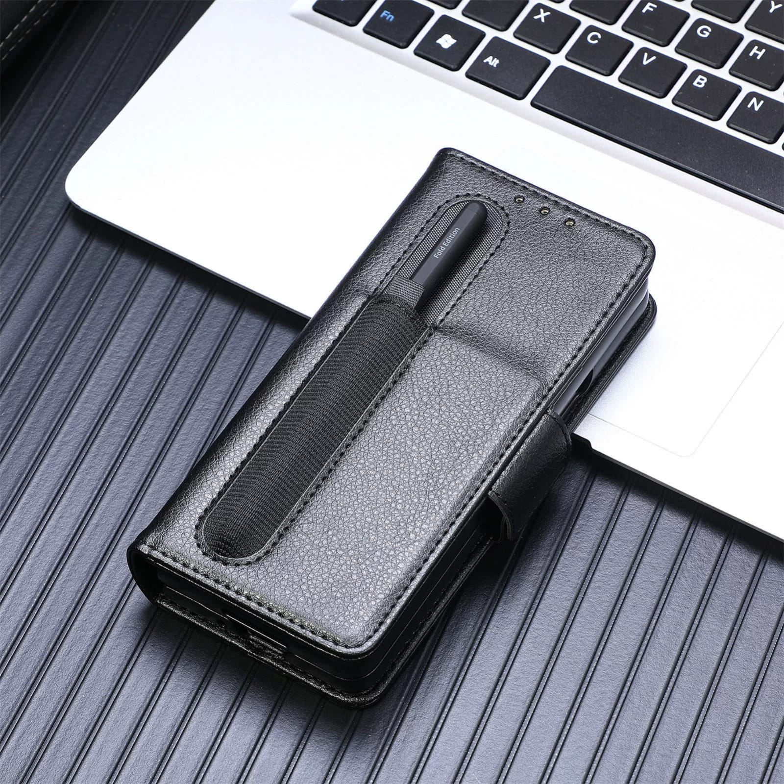 Wallet Style Premium Leather Flip Cover iPhone cover – JustAndBest India
