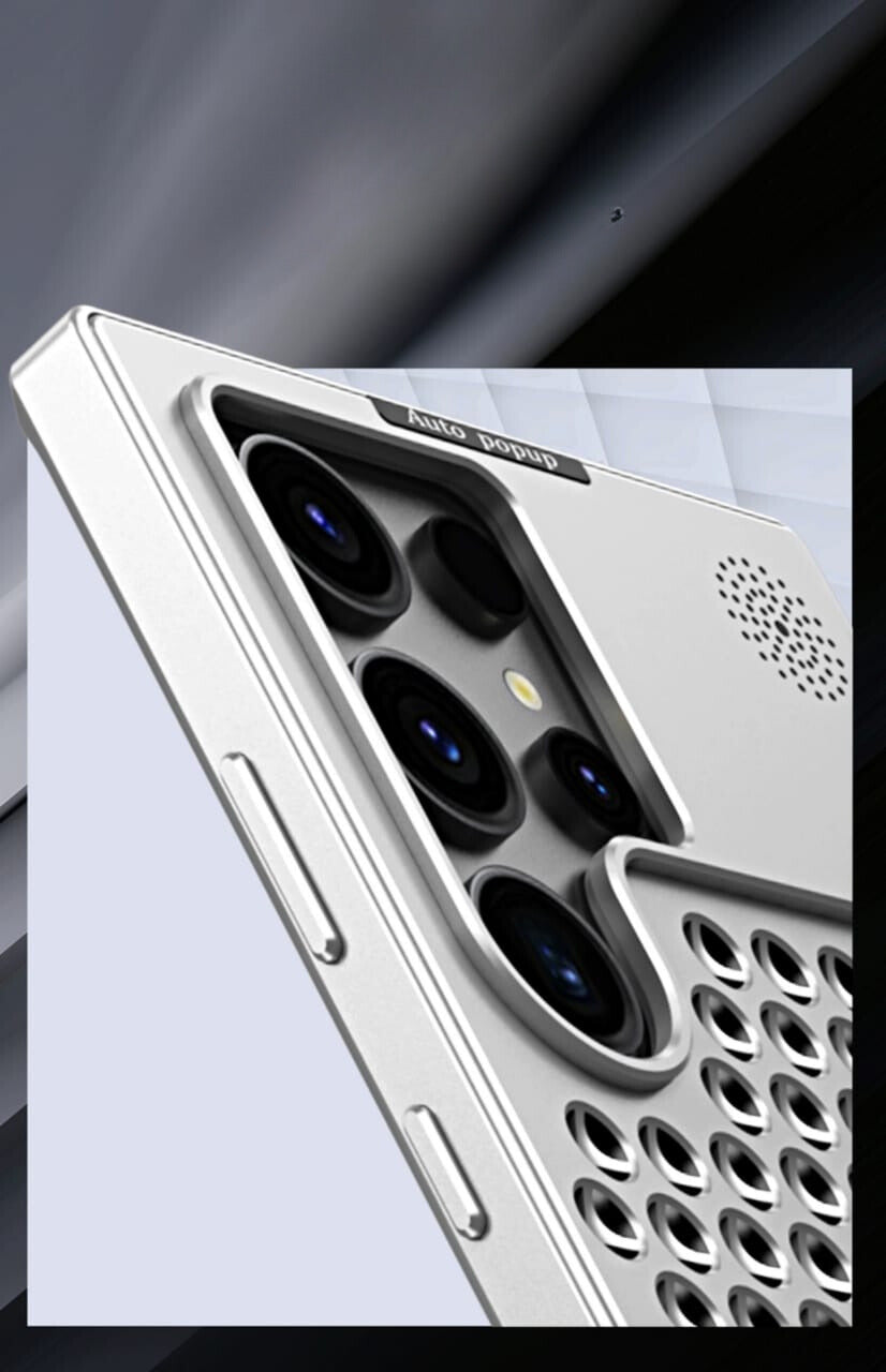 Samsung Galaxy S25 Ultra Royal Silver Metallic Cover - slim profile