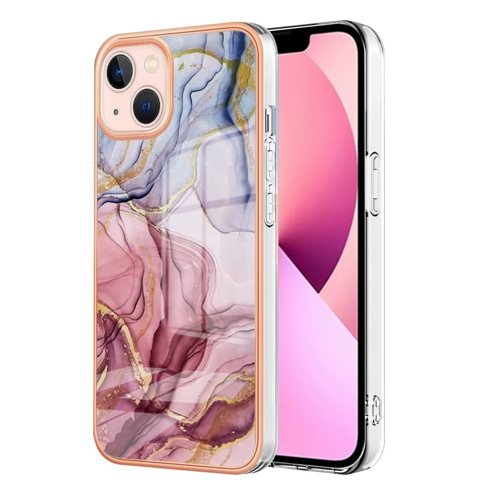 iPhone 15 Glossy Marble Pattern Case - protective case detail