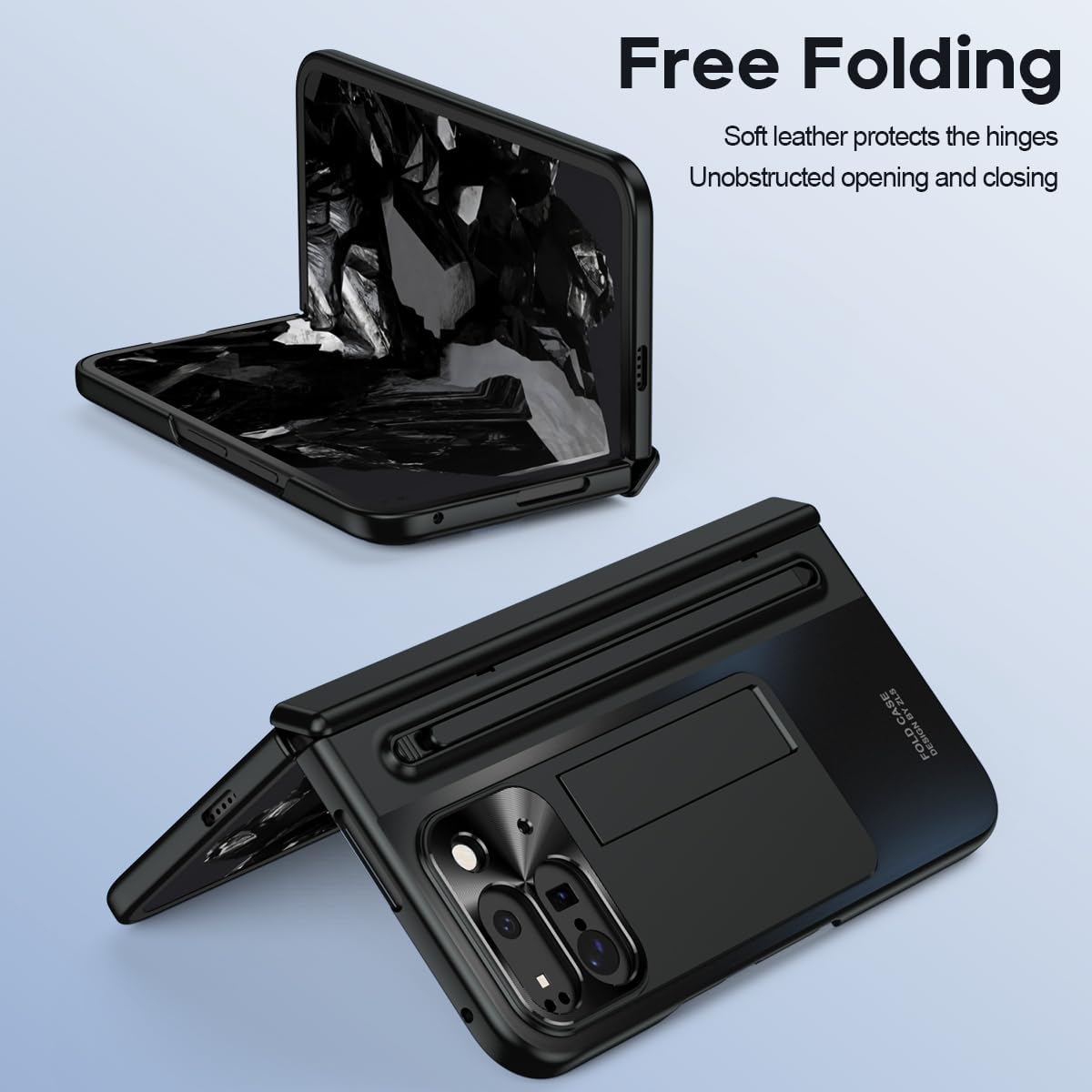 Google Pixel 10 Pro Fold Electroplated Cover (with Stylus and Front Gl - case features