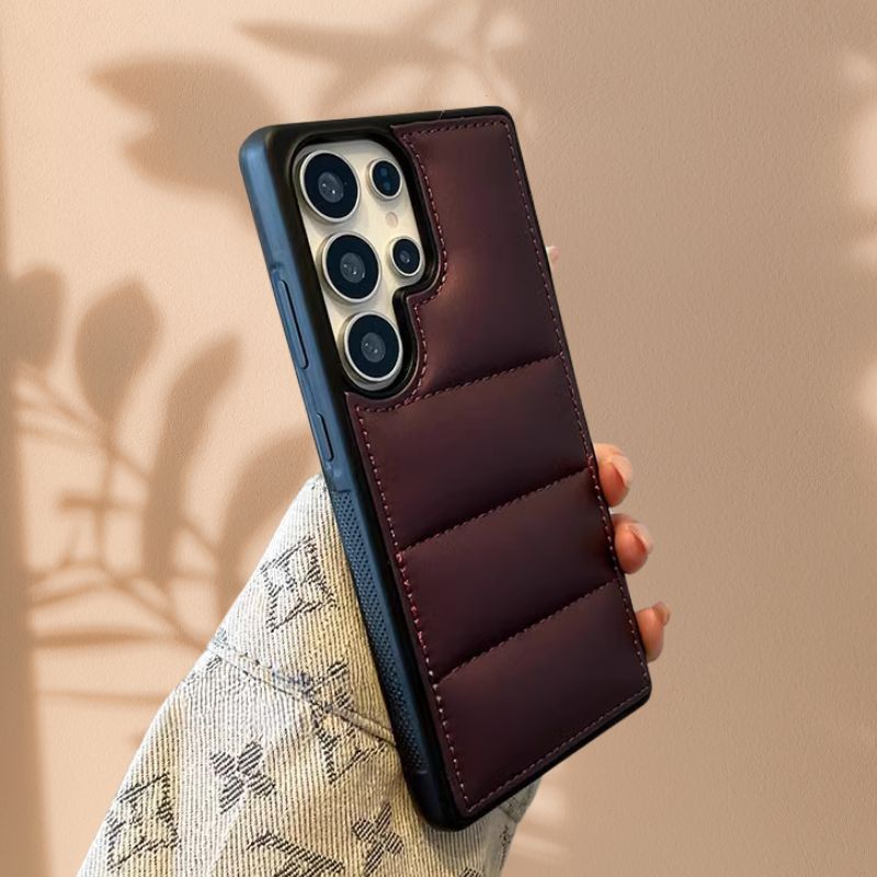 Samsung Galaxy S25 Series Matte Finish Puffed Cover - protective case detail