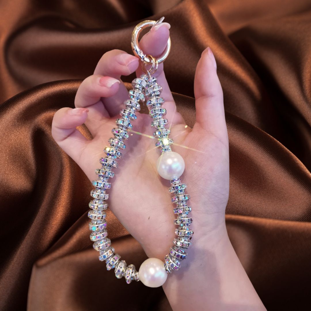 Luxury Pearls and Stones Phone Charm for Default Title | JustAndBest
