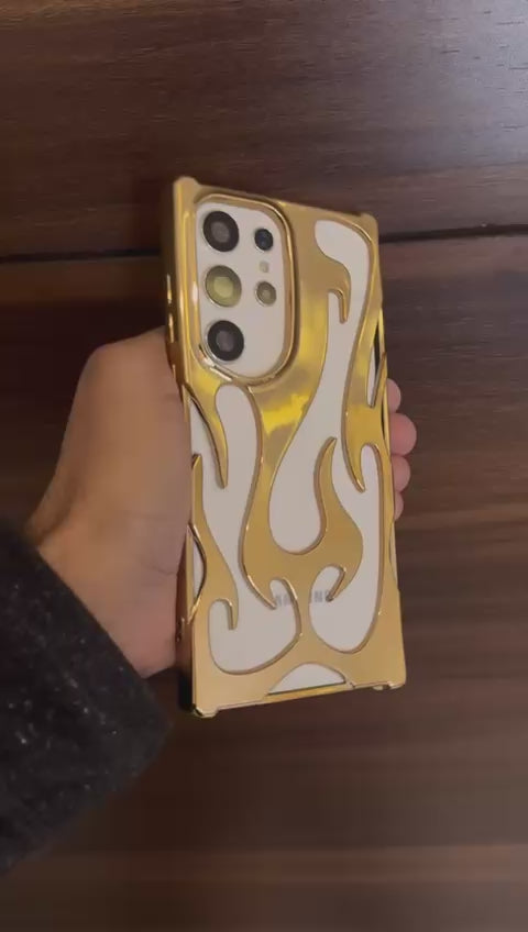 3D flame phone case