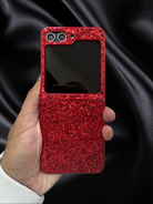 red glitter cover z flip 5