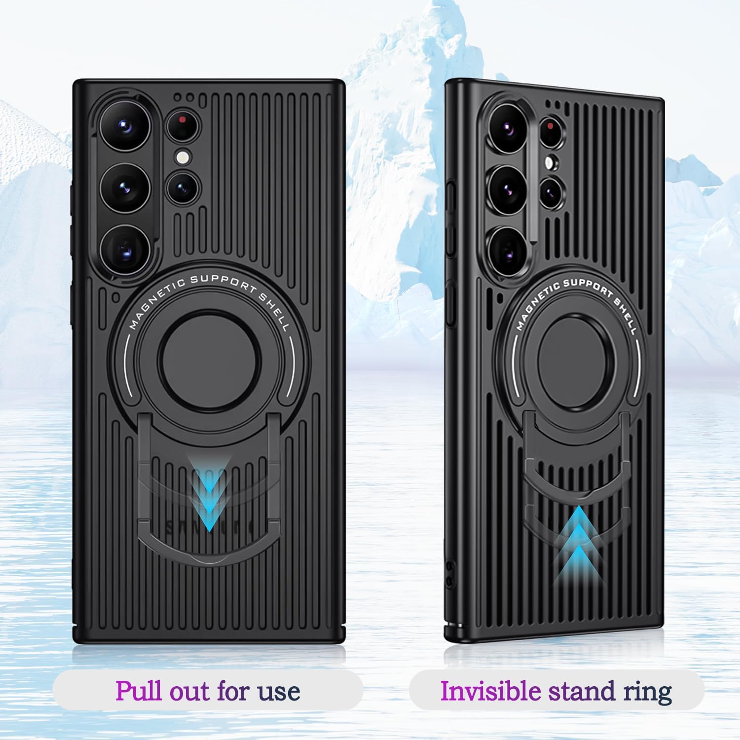 Samsung Galaxy S24 Heat Dissipation ic Stand Cover - phone case