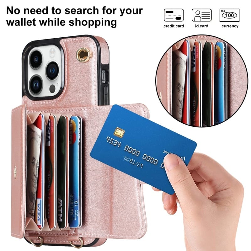 Elegant Wallet Style Lanyard Case – phone accessory by JustAndBest India