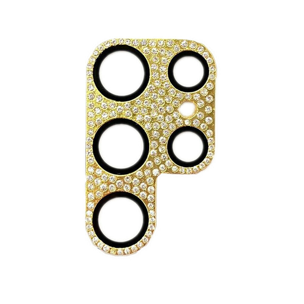 Golden Diamond Stones Camera Lens Protector – phone accessory by JustAndBest India