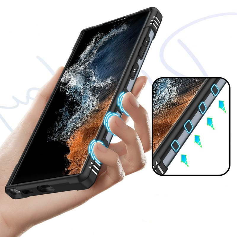Samsung Galaxy S21 FE Ring Holder Silver Matte Armour Cover - case features