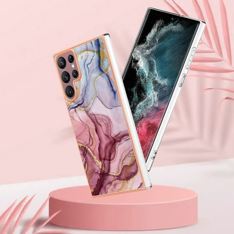 Samsung Galaxy S22 Series Glossy Marble Pattern Case | Designer Case