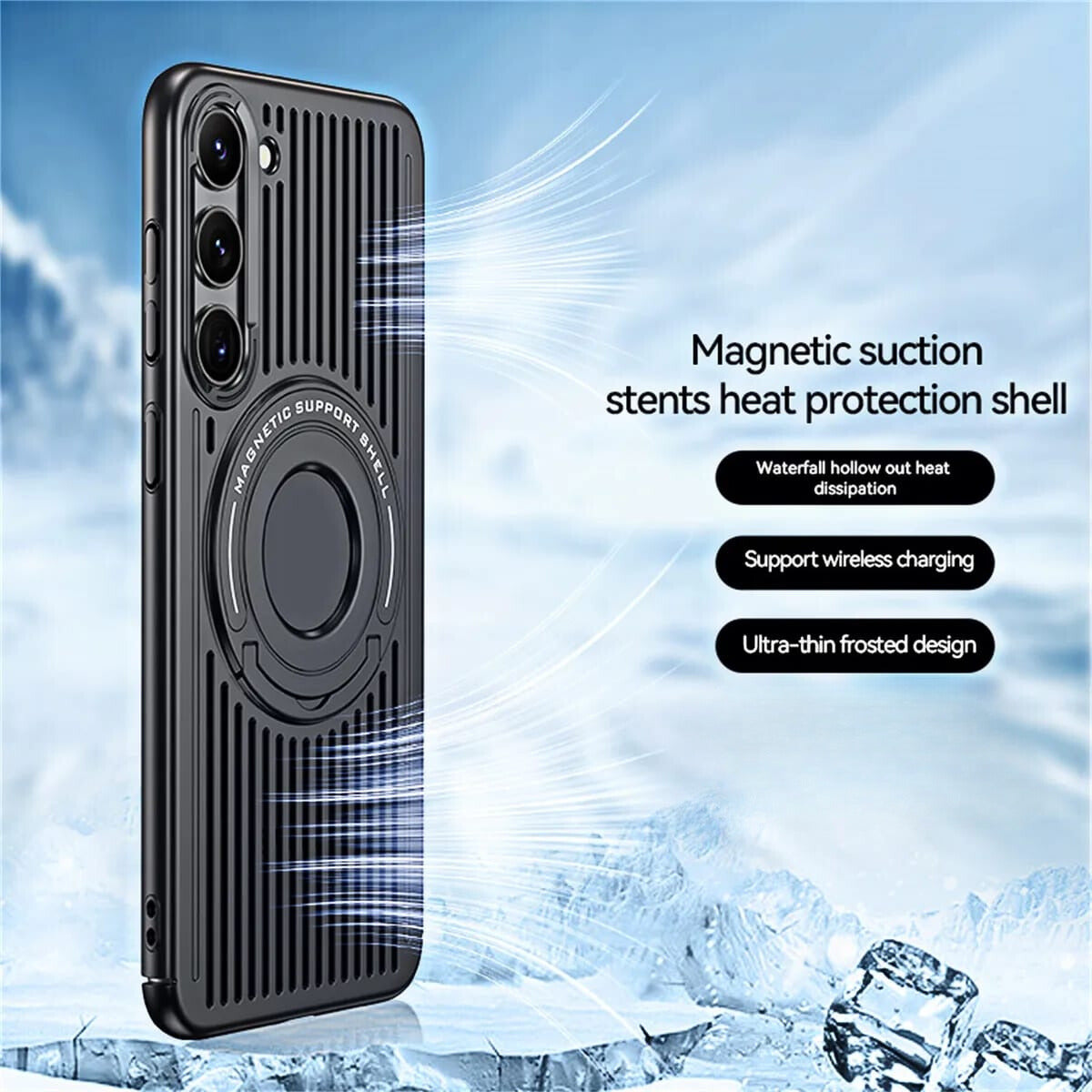 Samsung Galaxy S24 Heat Dissipation ic Stand Cover - colour options