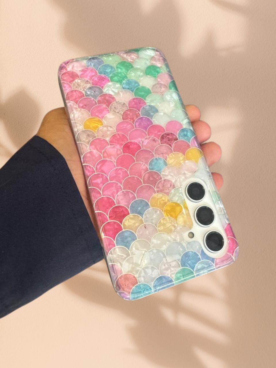 Samsung Galaxy S25 Mermaid Pattern Glossy Cover - lifestyle