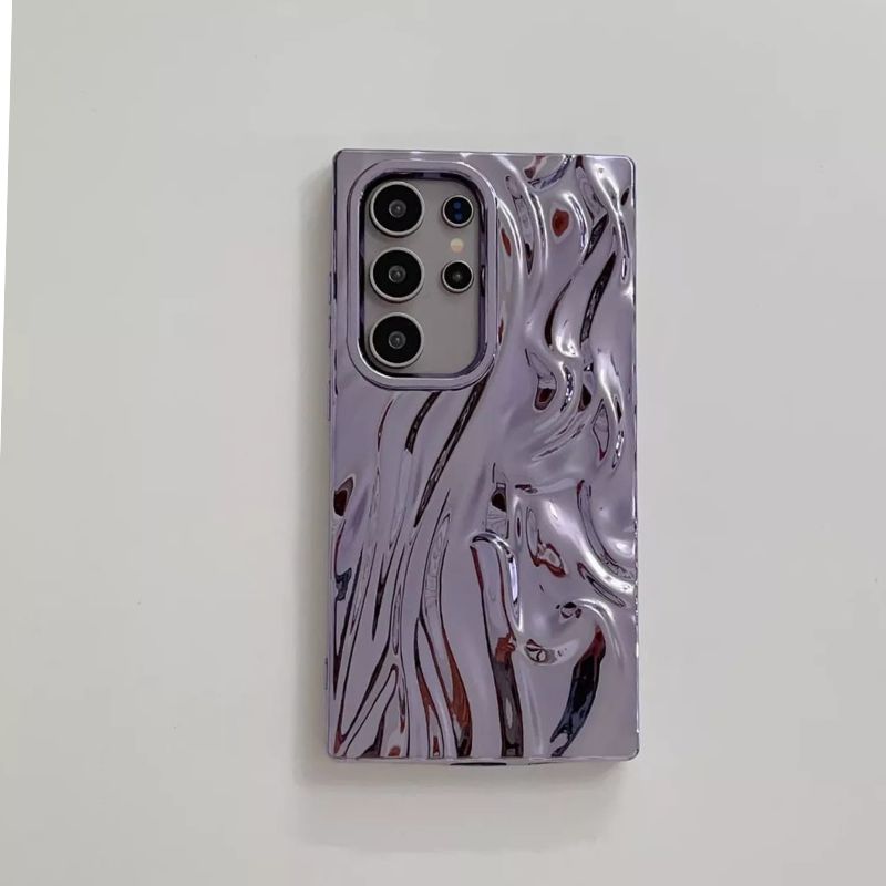 Samsung Galaxy A26 Shining 3D Wavy Effect Glossy Cover - protective case detail